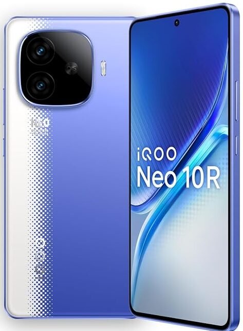 iQOO Neo 10R 5G (Raging Blue, 8GB RAM, 128GB Storage) 