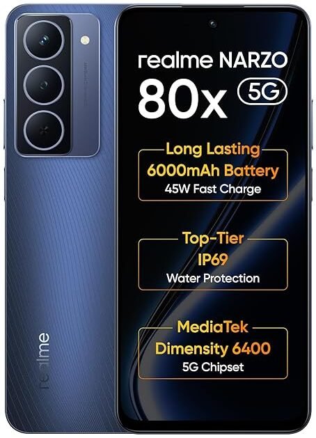 Realme NARZO 80x 5G (Deep Ocean,6GB+128GB)