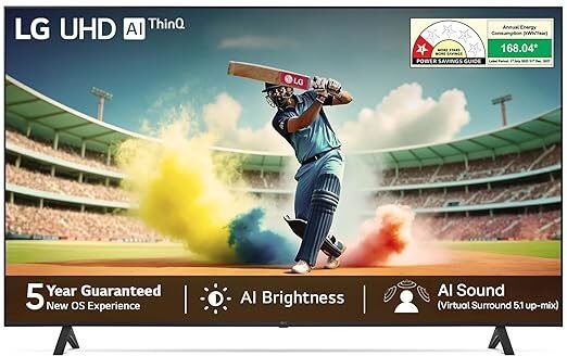 LG 108 cm (43 inches) UR75 Series 4K Ultra HD Smart LED TV 43UR75006LC
