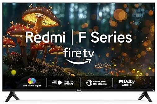 Redmi Xiaomi 80 cm (32 inches) F Series HD Ready Smart LED Fire TV L32MA-FVIN (Black)