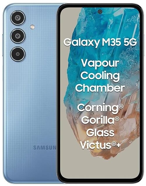 Samsung Galaxy M35 5G (Daybreak Blue,8GB RAM,128GB Storage)