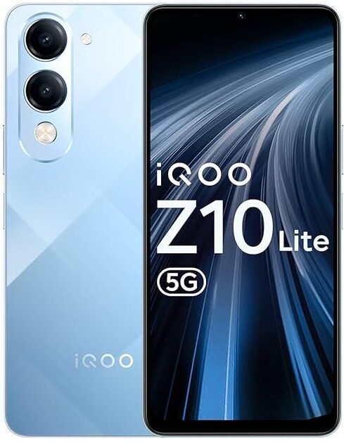 iQOO Z10 Lite 5G (Titanium Blue, 6GB RAM, 128GB Storage) 