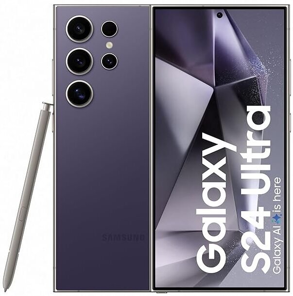 Samsung Galaxy S24 Ultra 5G (Titanium Violet, 12GB, 256GB Storage)