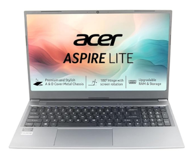 Acer Aspire Lite, AMD Ryzen 3 7330U Processor, 16 GB RAM, 512GB SSD Laptop