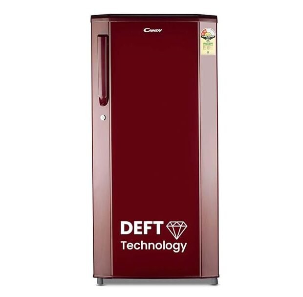 CANDY 165L 1 Star Direct Cool Single Door Refrigerator with Stabilizer free Operation (Red Mono, CSD1761RM)