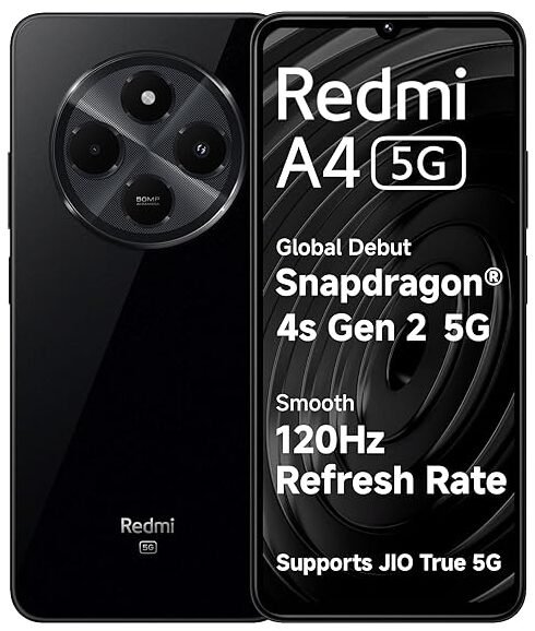 Redmi A4 5G (Starry Black, 6GB RAM, 128GB Storage) 