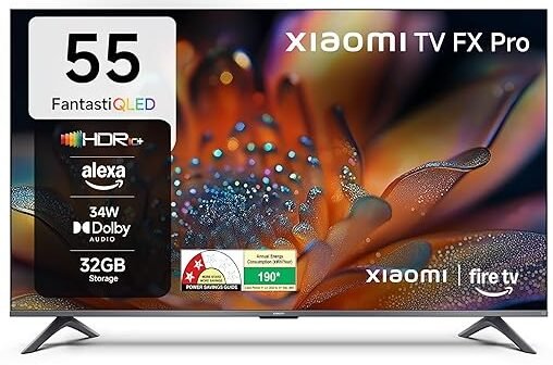 Xiaomi 138 cm (55 inch) FX Pro QLED Ultra HD 4K Smart Fire TV L55MB-FPIN