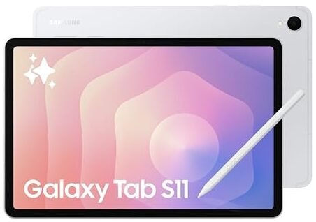Samsung Galaxy Tab S11 with AI, 12 GB RAM, 128 GB Storage, Wi-Fi Tablet, Silver