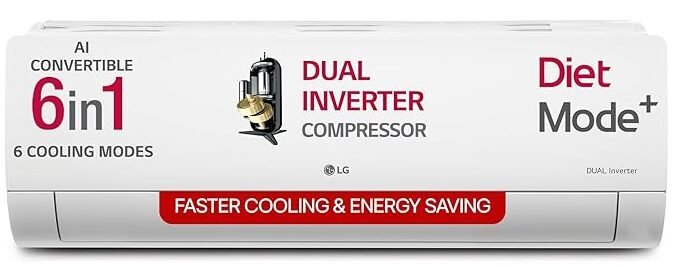 LG 1.5 Ton 5 Star DUAL Inverter Split AC