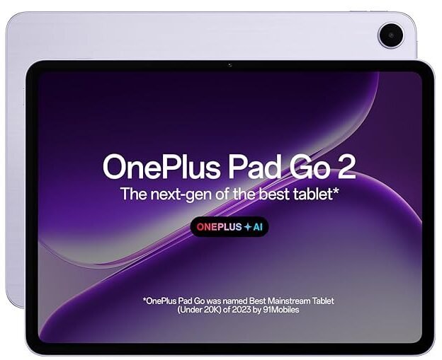 OnePlus Pad Go 2, Wi-Fi Tablet, 8GB RAM 128 GB Storage