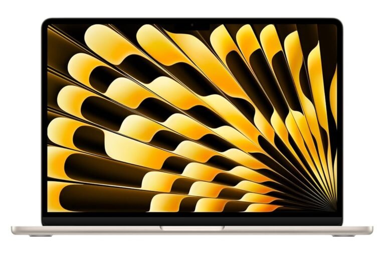 Apple 2026 MacBook Air 13″ laptop with M5 chip; Starlight