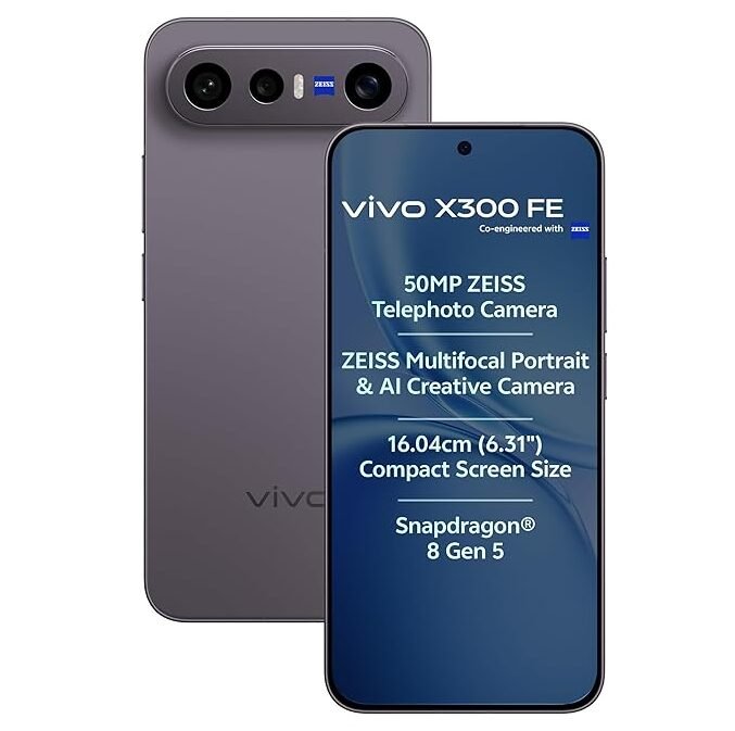vivo X300 FE 5G (Noir Black, 12GB RAM, 256GB Storage)